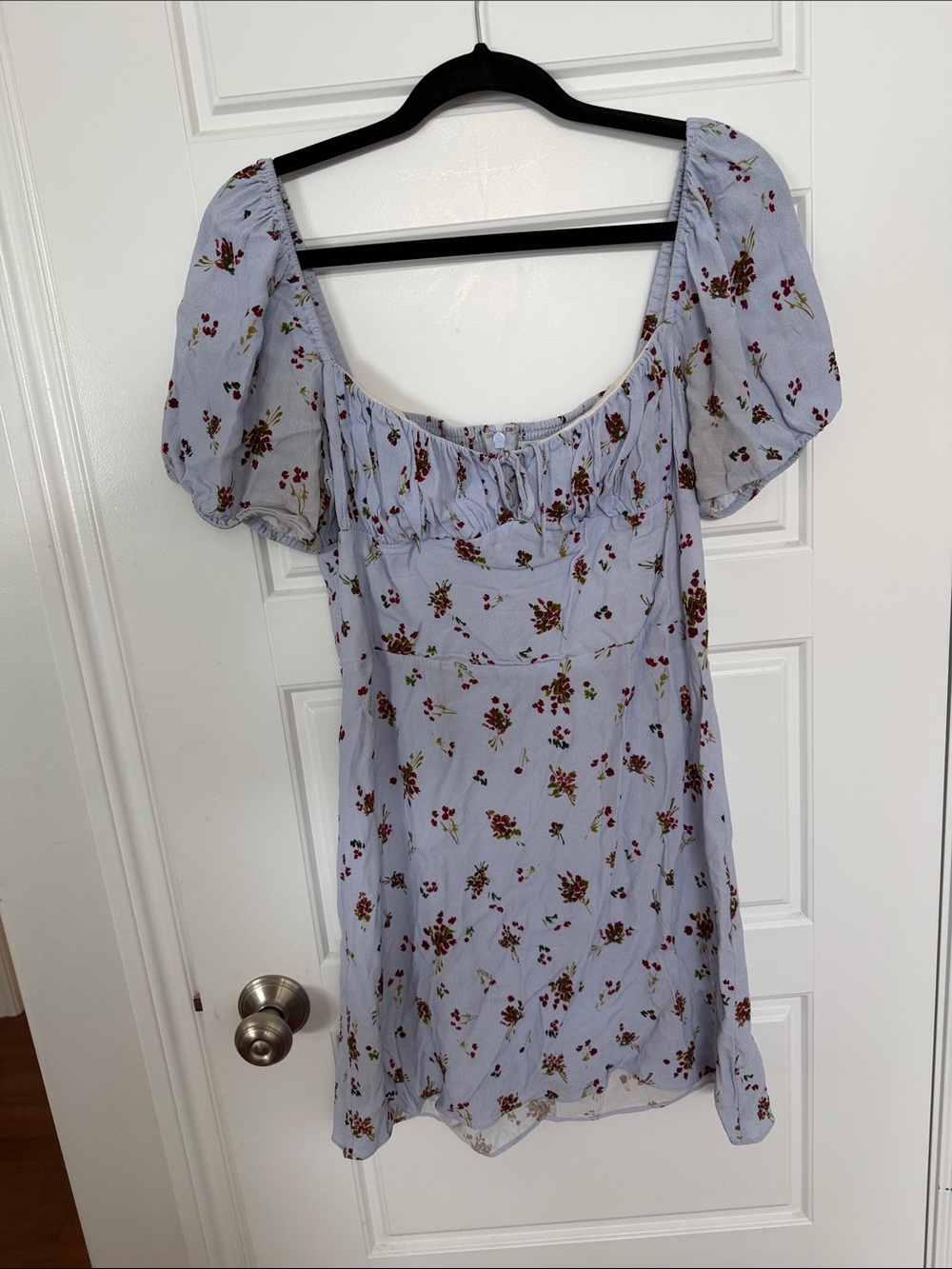 Aritzia Sunday Best Rachel Floral Puff Sleeve Mini Dress